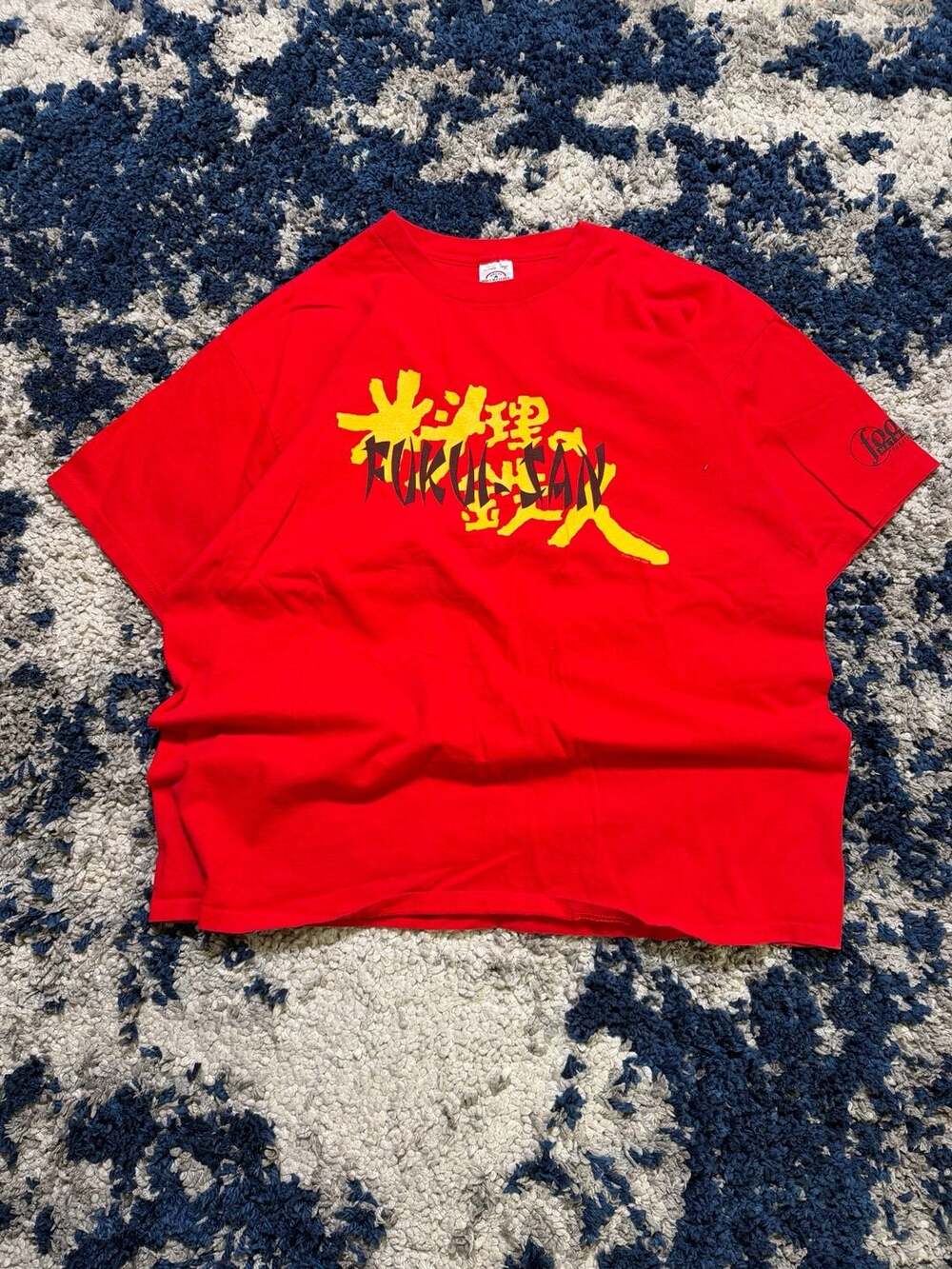 Vintage 2001 Iron Chef Fukui-San Food Network Promo T-Shirt Red XL